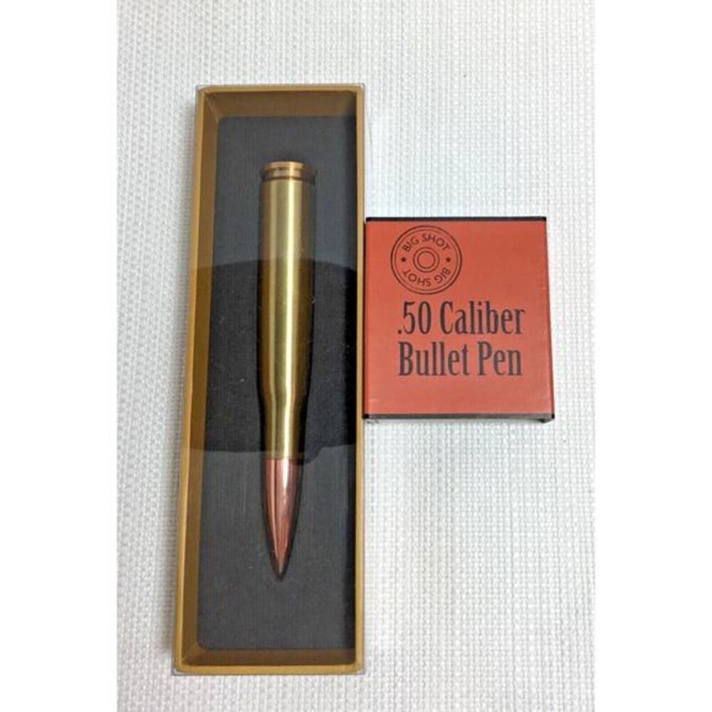 NIB‎ Brass Big Shot .50 Caliber Bullet Pen Writing Instrument